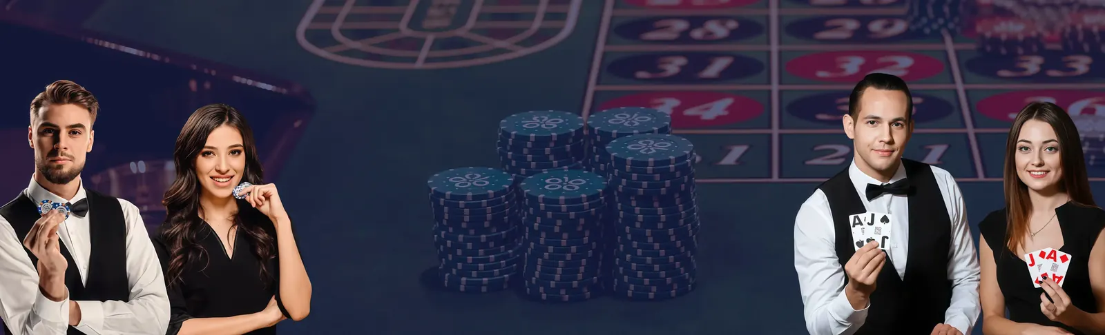 Bizzo Casino Live-Dealer am Roulette-Tisch